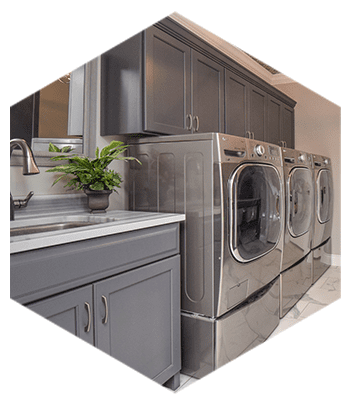 Laundry room cabinets